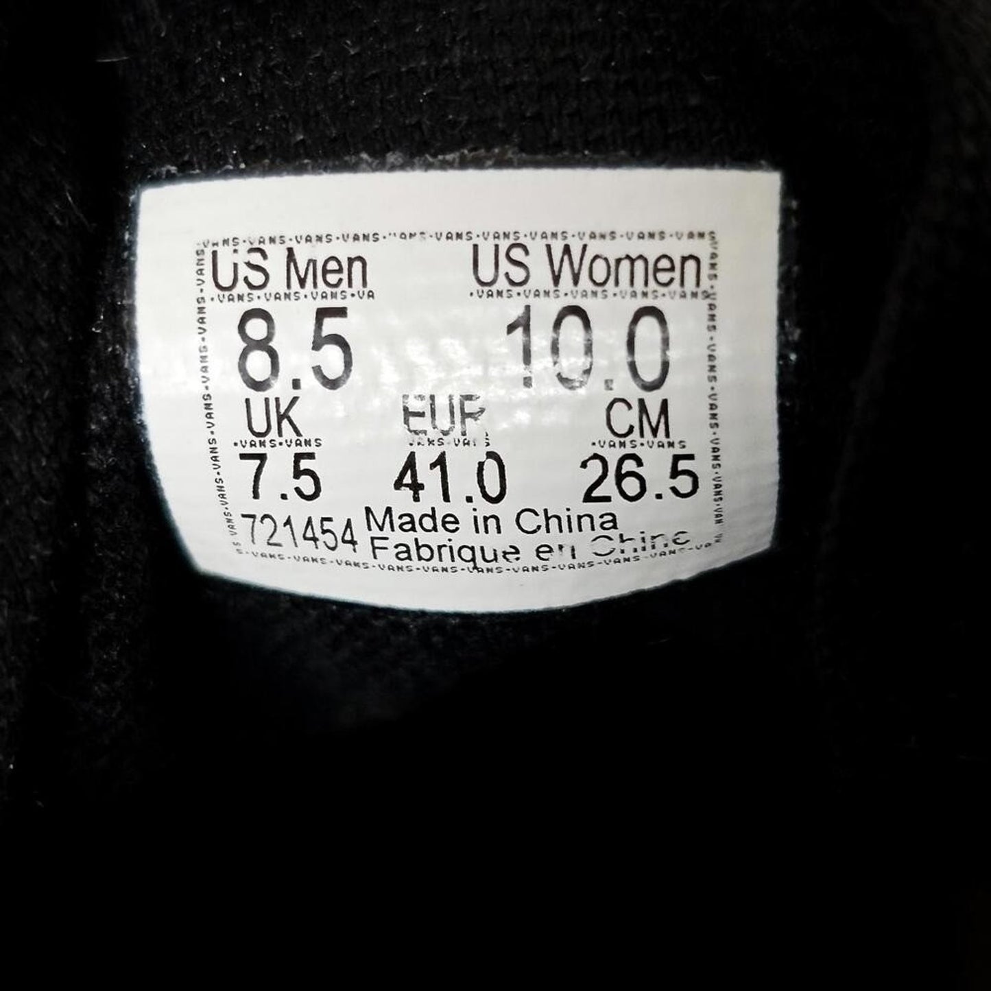 Vans Era Plaid Checkerboard Low Top Skate Shoes Men US 8.5