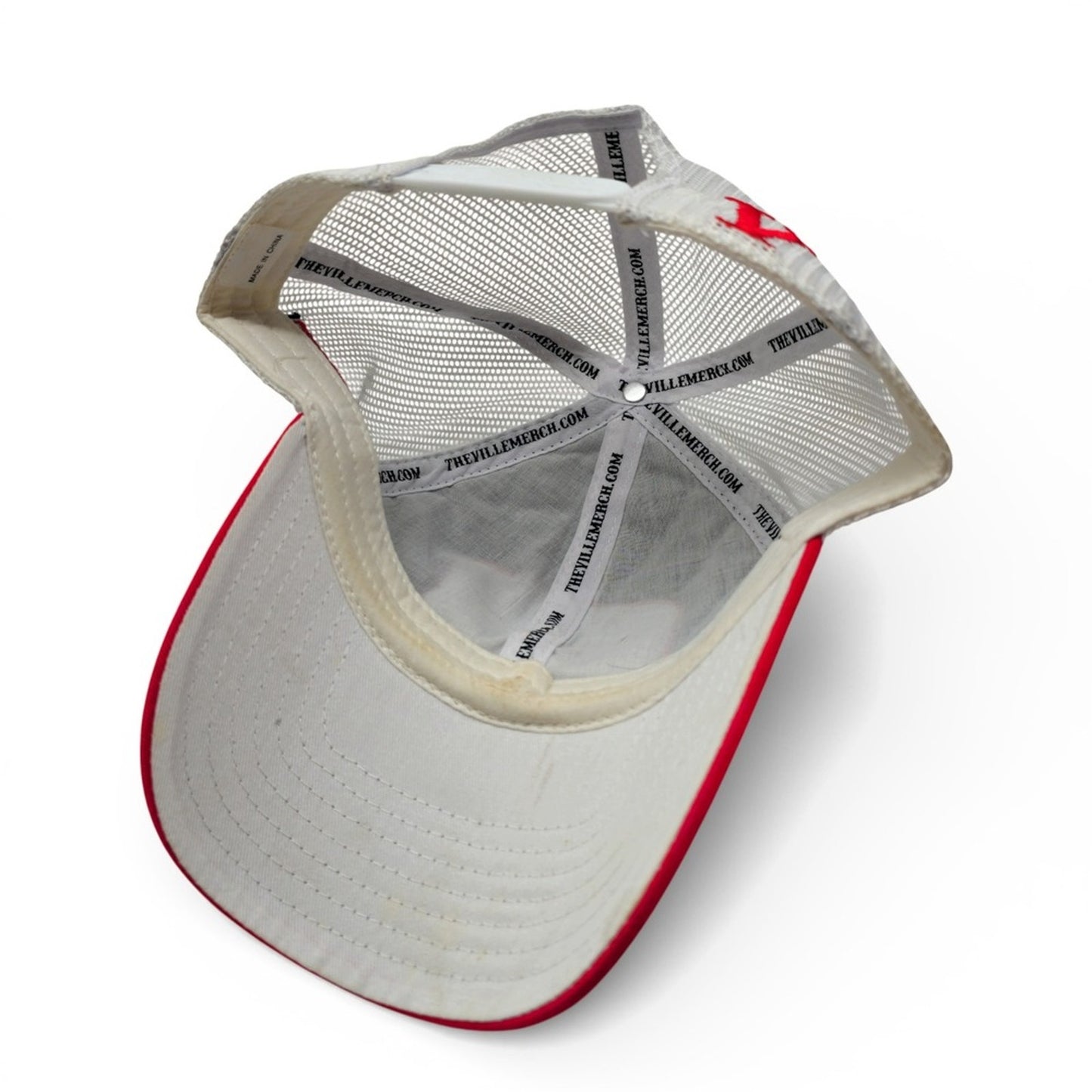 Nashville Quilted Trucker Hat Blue Red White Mesh Tennessee Flag Mens