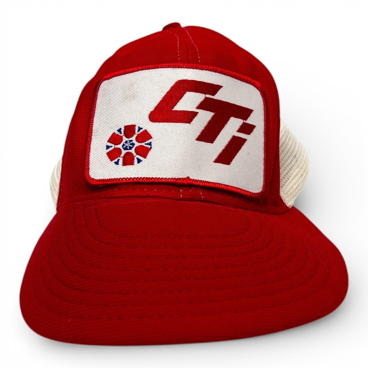 Vintage Pro-Line CTI Trucker Hat Men OSFA Red White Good Snapback Made in USA