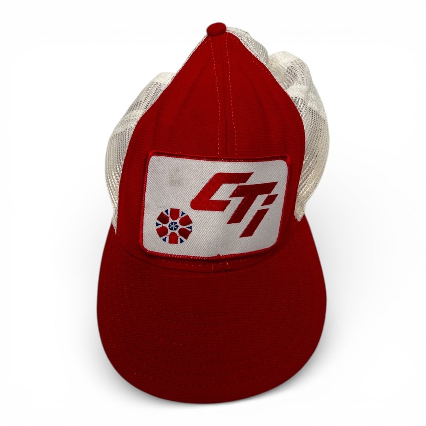 Vintage Pro-Line CTI Trucker Hat Men OSFA Red White Good Snapback Made in USA