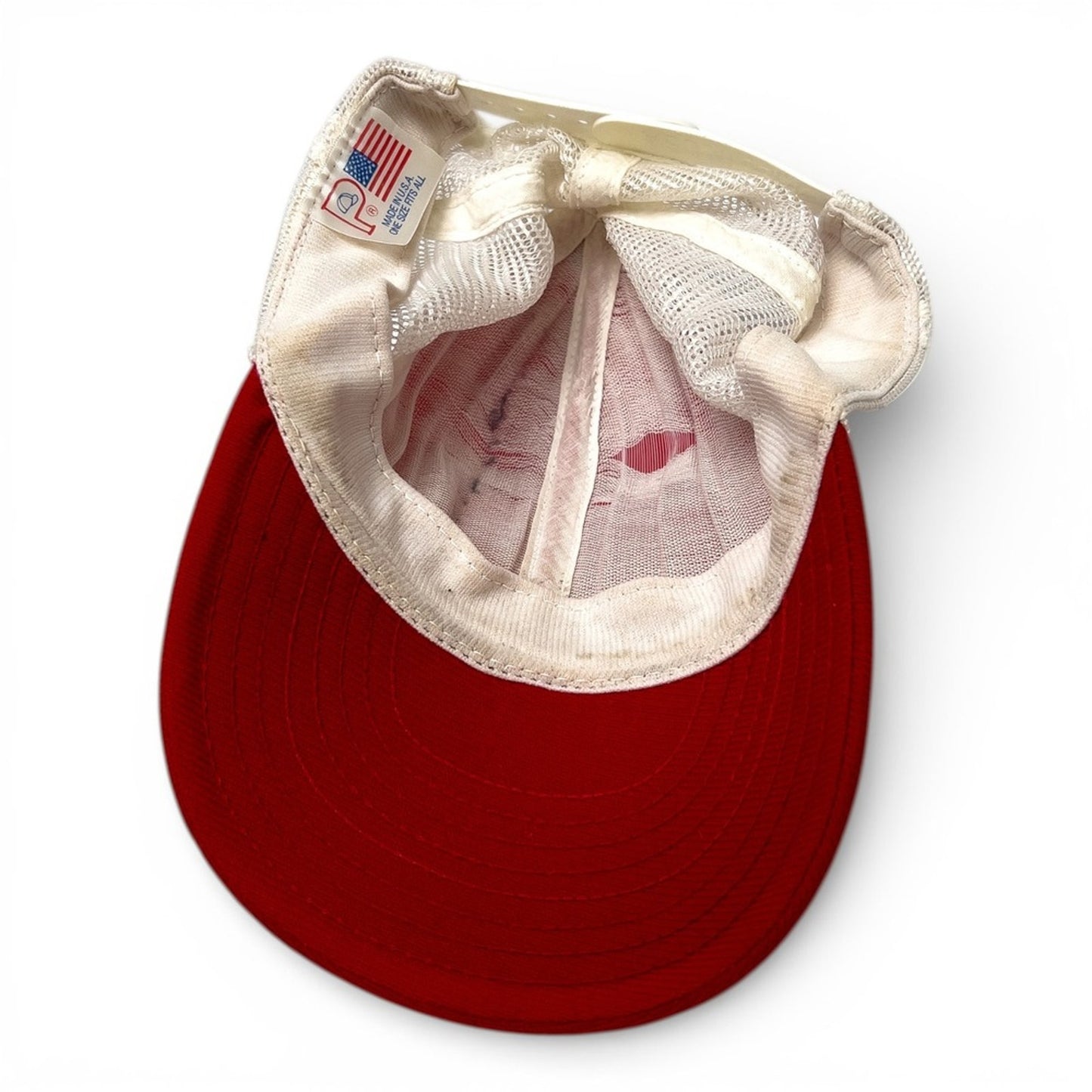 Vintage Pro-Line CTI Trucker Hat Men OSFA Red White Good Snapback Made in USA