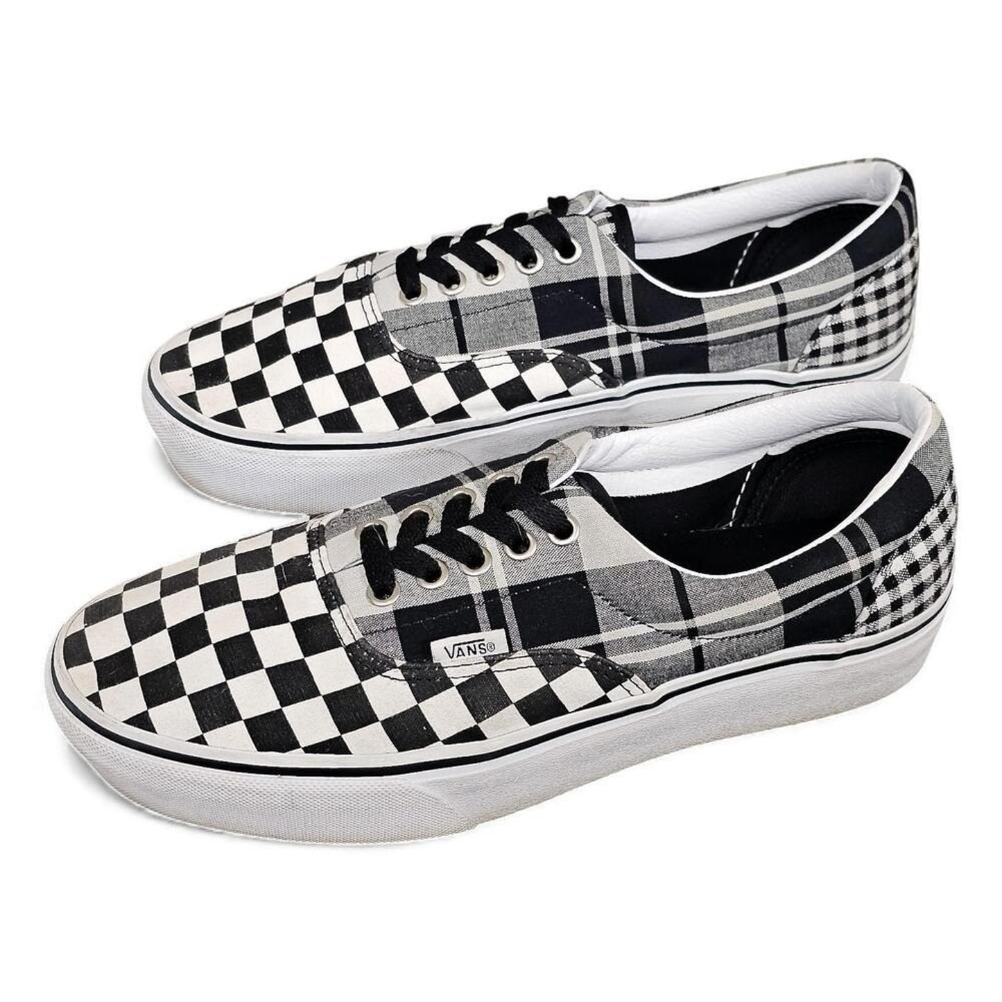 Vans Era Plaid Checkerboard Low Top Skate Shoes Men US 8.5