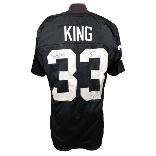 Oakland Raiders Kenny King 33 Autographed Signed Football Jersey JSA Certified