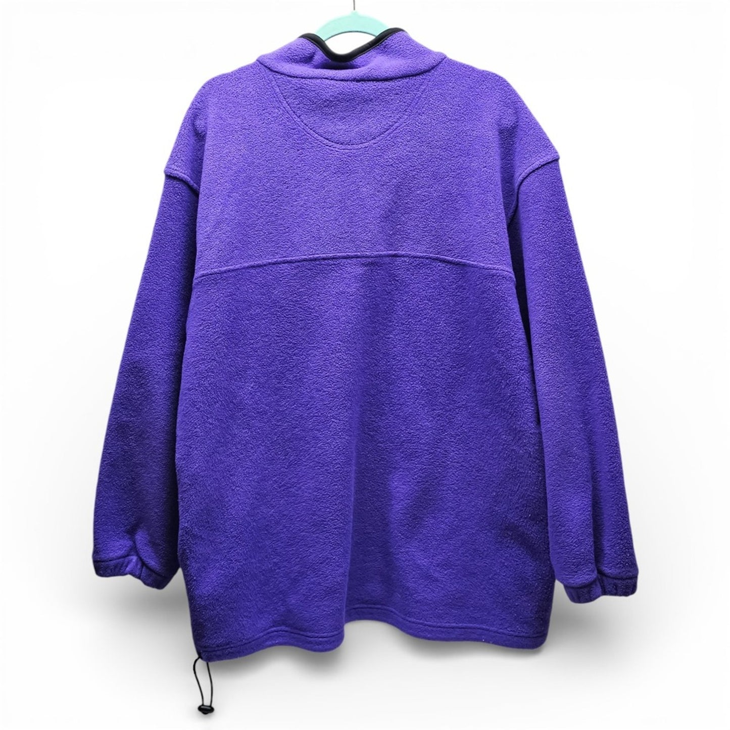 Vintage NFL Minnesota Vikings Fleece Pullover Mens XL Purple Quarter Zip Logo