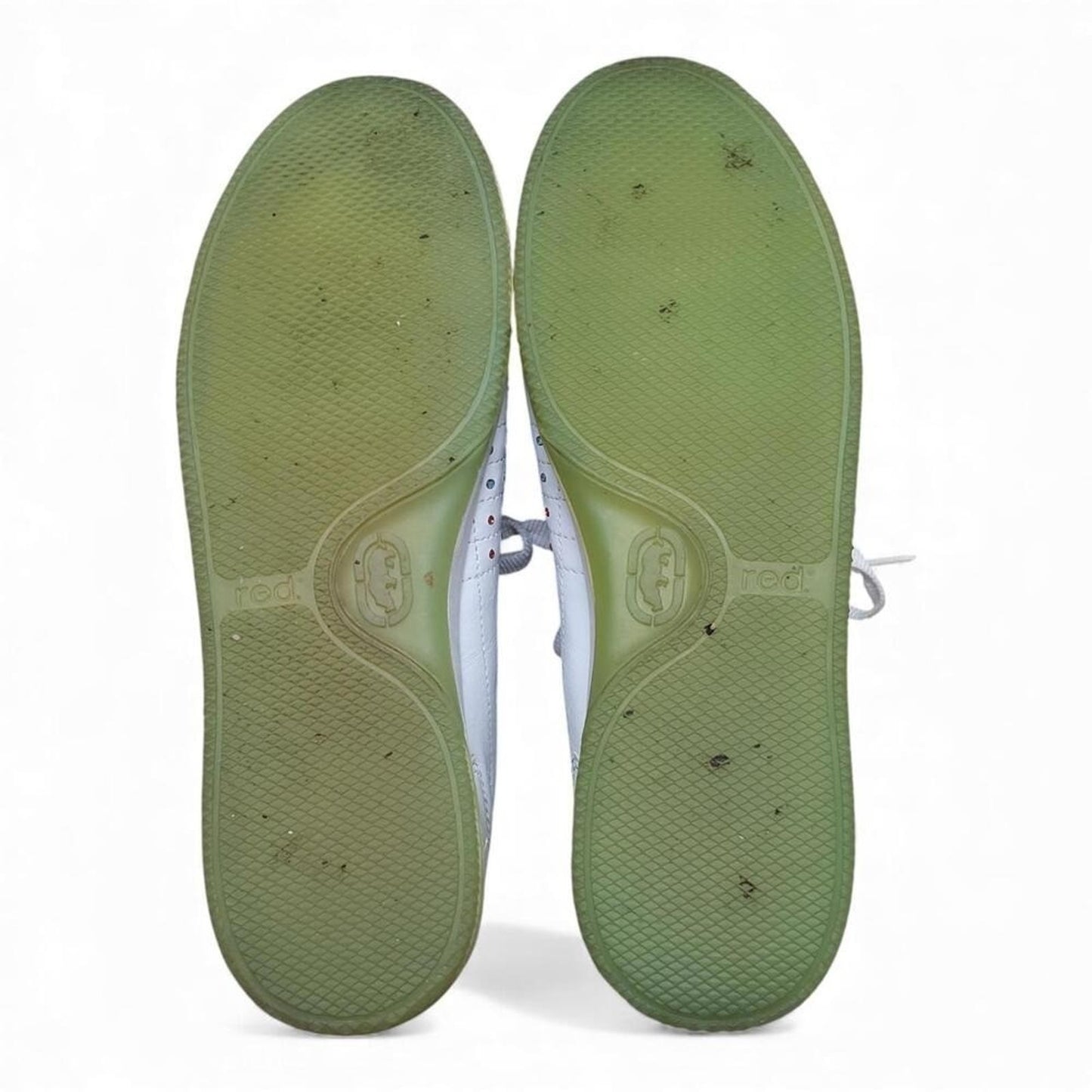 Ecko Red‎ Women's White Leather Koi Fish Rhinestone Sneakers Size 10