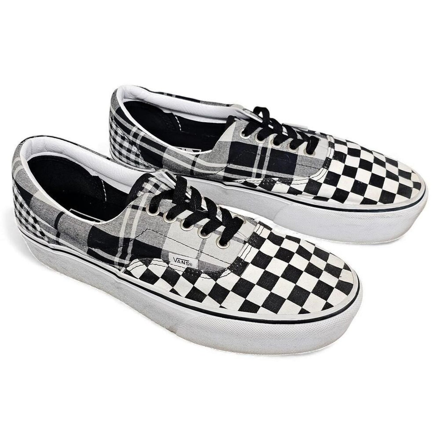 Vans Era Plaid Checkerboard Low Top Skate Shoes Men US 8.5