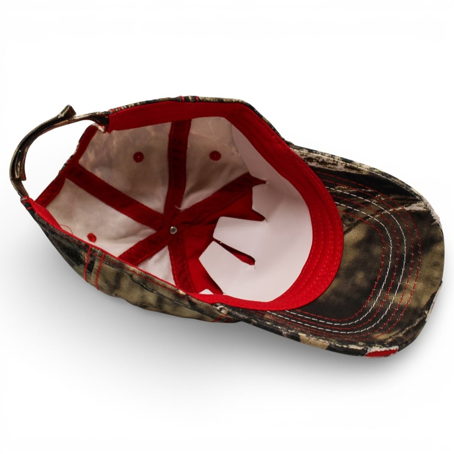 Mossy Oak Baseball Cap Unisex OSFM Camo NWT American Flag Distressed