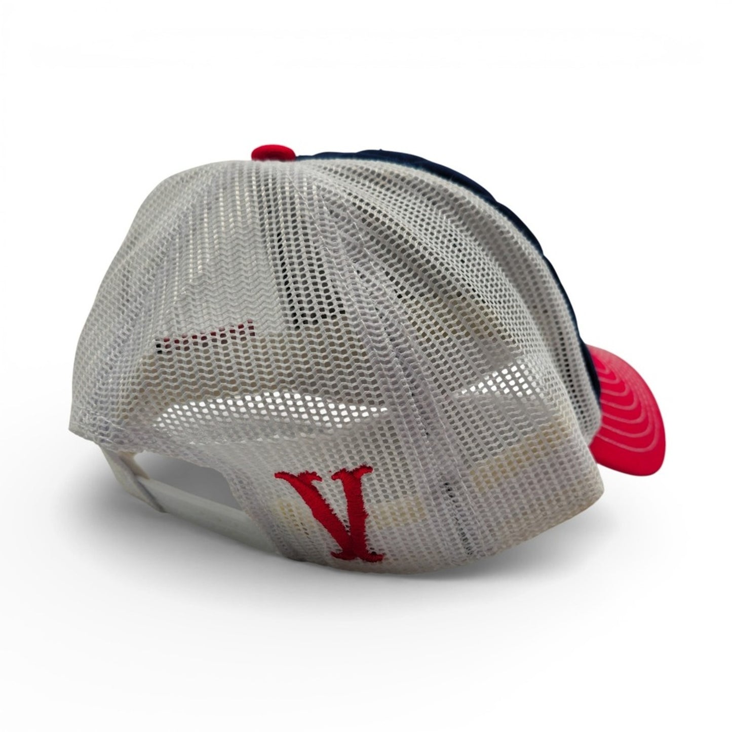 Nashville Quilted Trucker Hat Blue Red White Mesh Tennessee Flag Mens