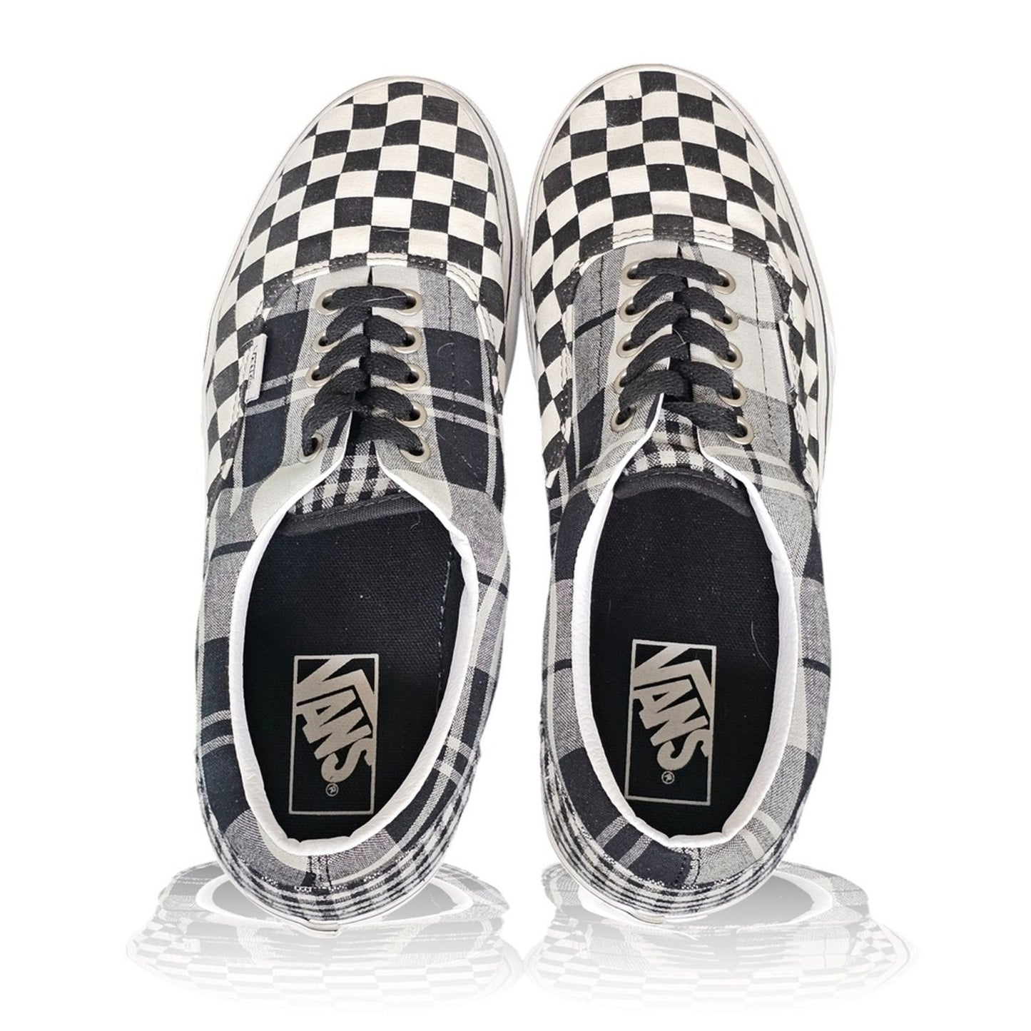 Vans Era Plaid Checkerboard Low Top Skate Shoes Men US 8.5
