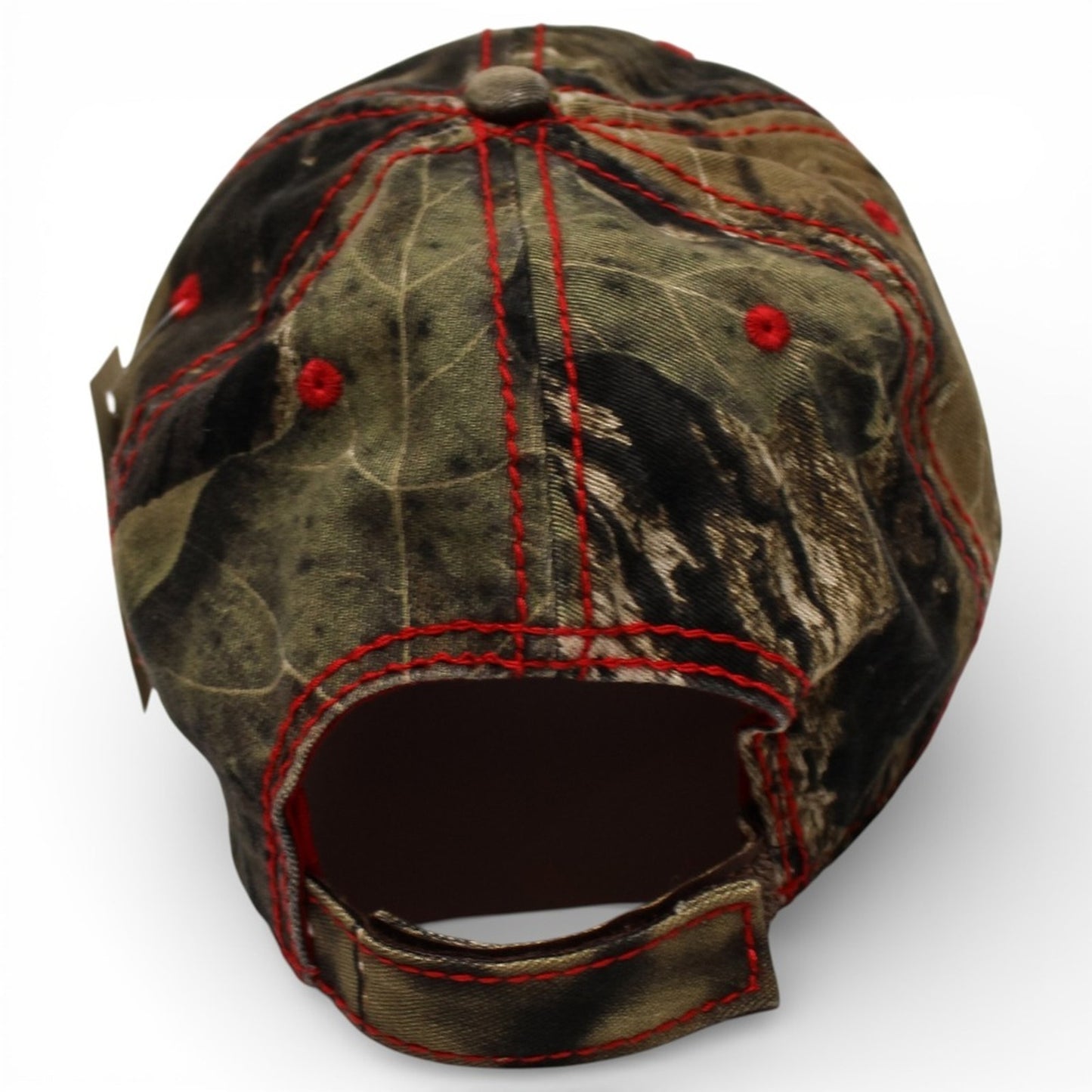 Mossy Oak Baseball Cap Unisex OSFM Camo NWT American Flag Distressed